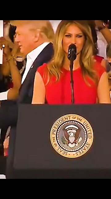 MELANIA TRUMP TAKES THE MIC AND NO EXPECTED THIS!