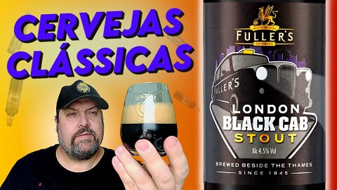 Degustando uma Fullers London Black Cab Stout