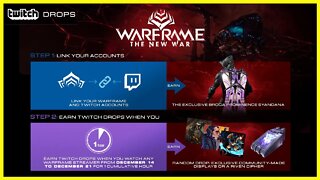 ITENS GRATUITOS DA NOVA GUERRA [NEW WAR] NO TWITCH DROP - Warframe