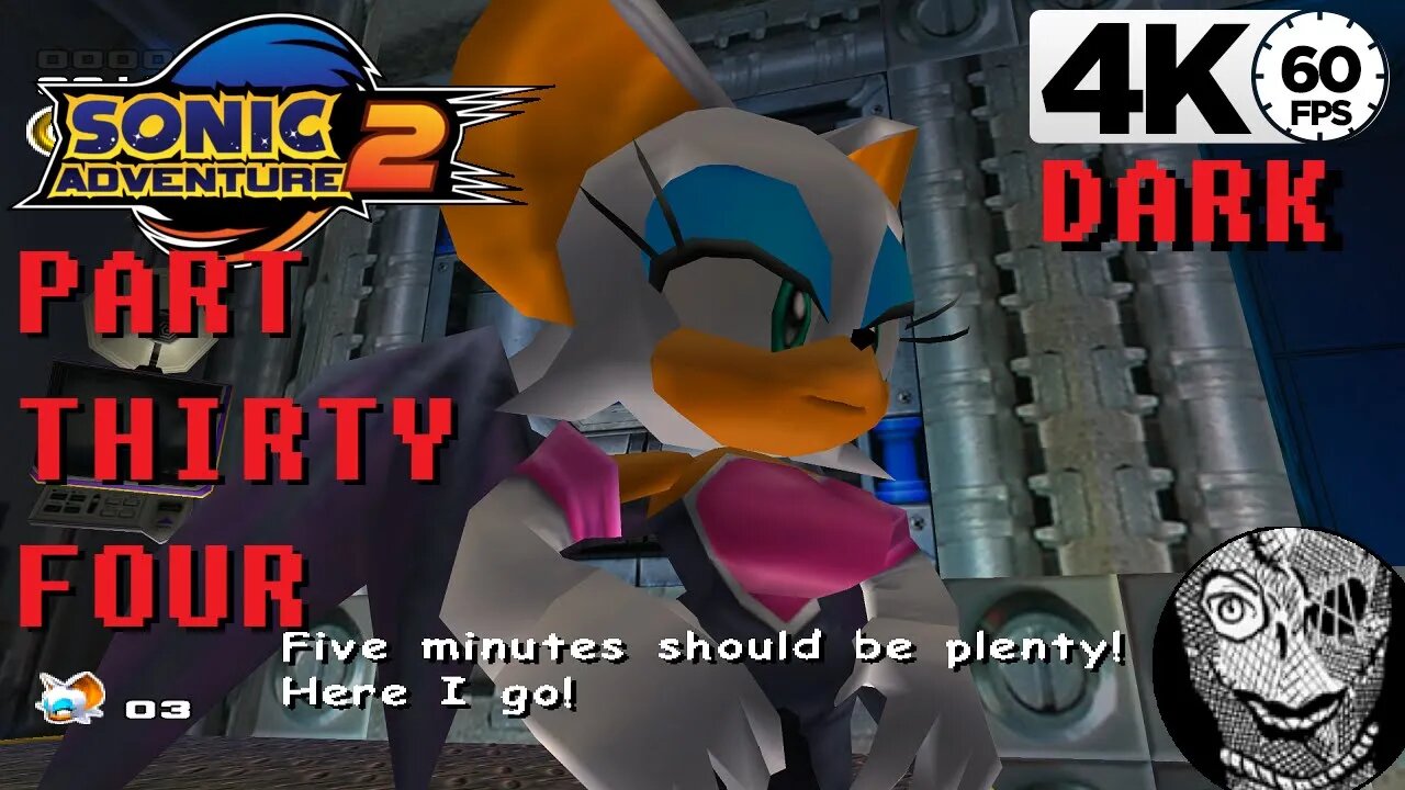 (PART 34) Sonic Adventure 2 4k [Stage 08 Security Hall] Dark Side Storyline