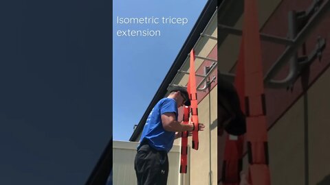 High Intensity training - Isometric tricep extension.