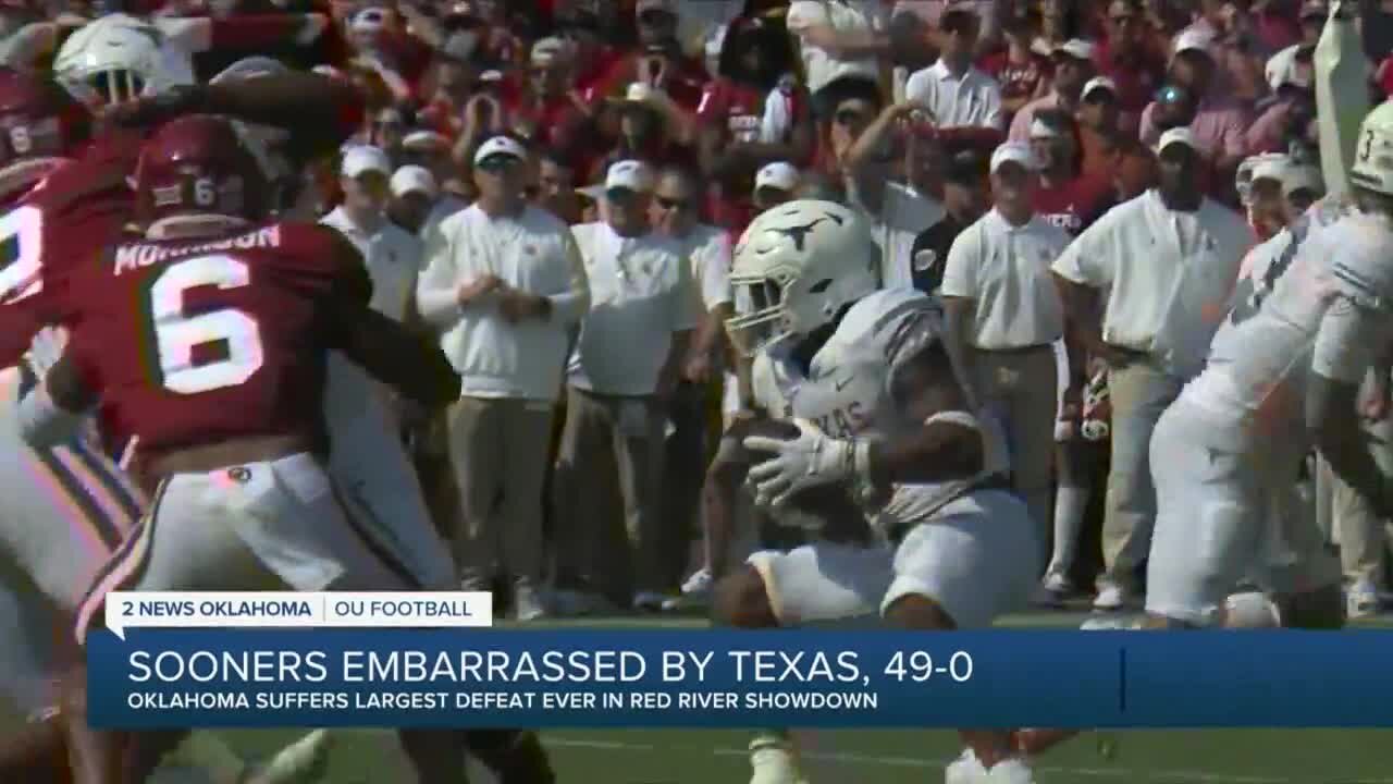 Sooners Embarrassed by Texas, 49-0
