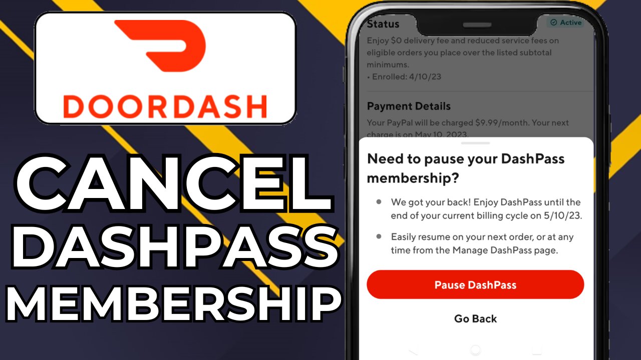 HOW TO CANCEL DOORDASH DASHPASS MEMBERSHIP