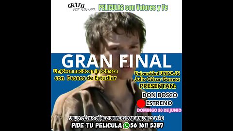 Don Bosco GRAN FINAL #JulioCesarGomez