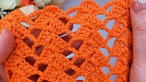 How to crochet simple lace stitch