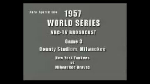 1957 World Series Game 3 New York Yankees vs Milwaukee Braves