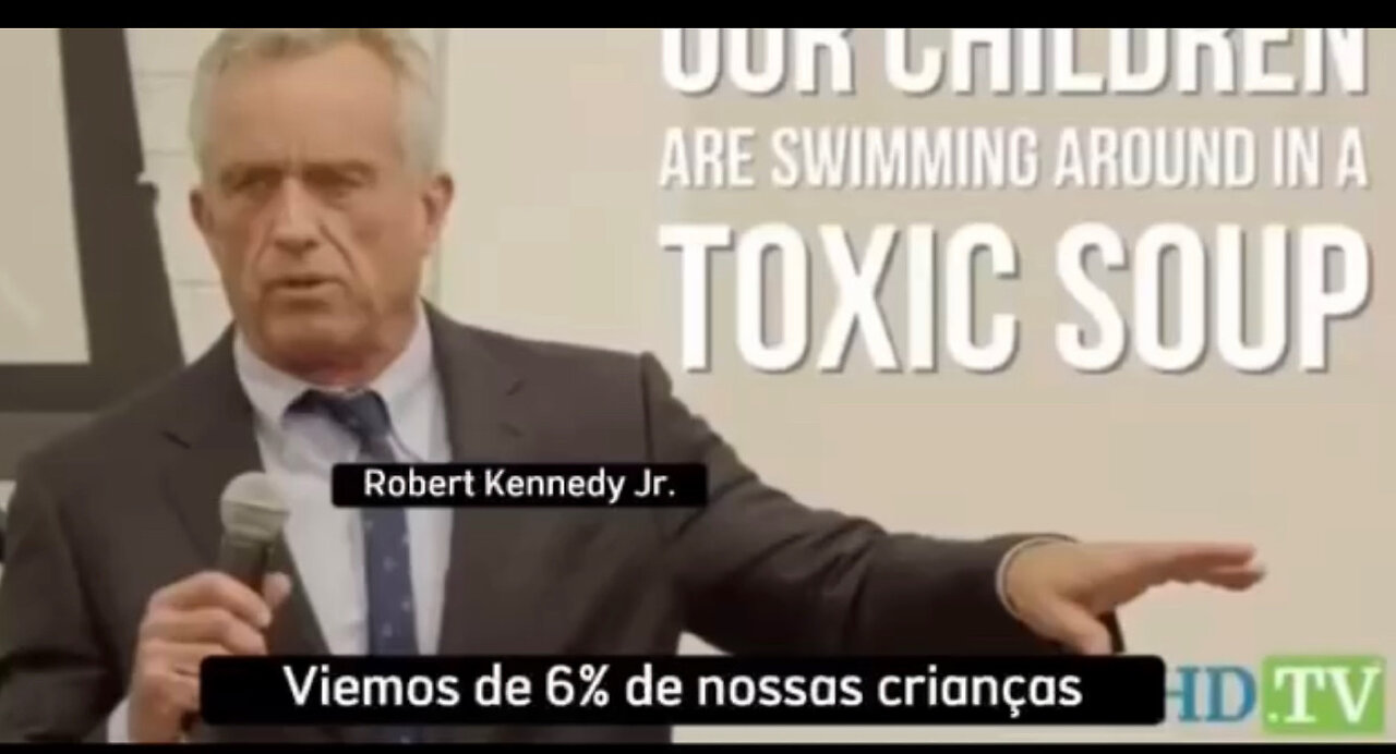 Robert Kennedy Jr: "Vacinas são contribuidoras que crianças estejam imersas em sopa tóxica"