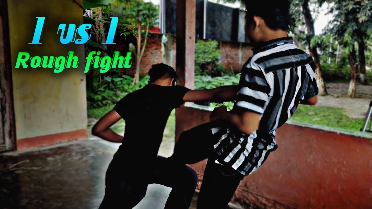 1 vs 1 fight scene with sound effects