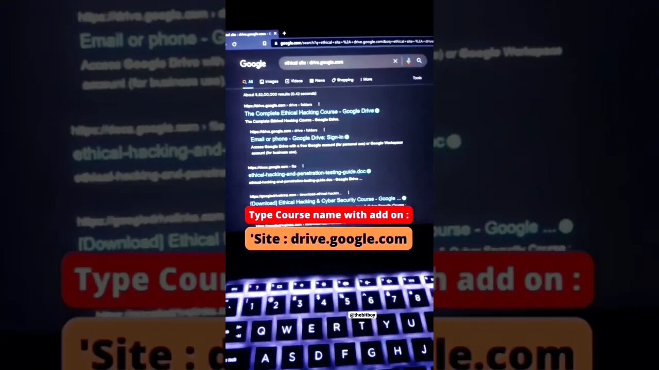 Google trick for free courses