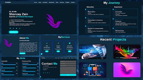 Portfolio web using HTML, CSS, JAVASCRIPT