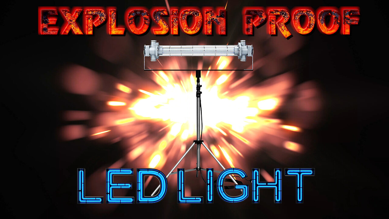 40W Explosion Proof LED Tripod Light - 3.5ft to 10ft