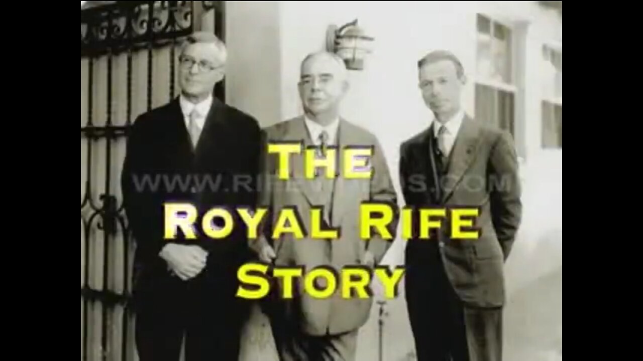 DR. ROYAL RAYMOND RIFE STORY- THE FREQUENCY TO CURE CANCER? 🔥