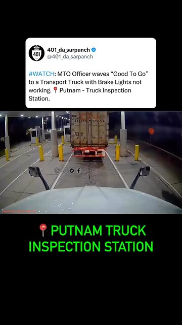 Fail at Truck Inspection Station