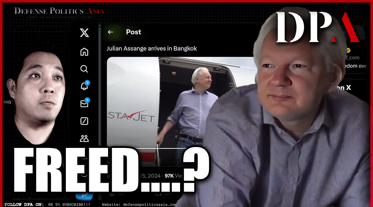 JULIAN ASSANGE IS FREE~!!! ...(in principle)