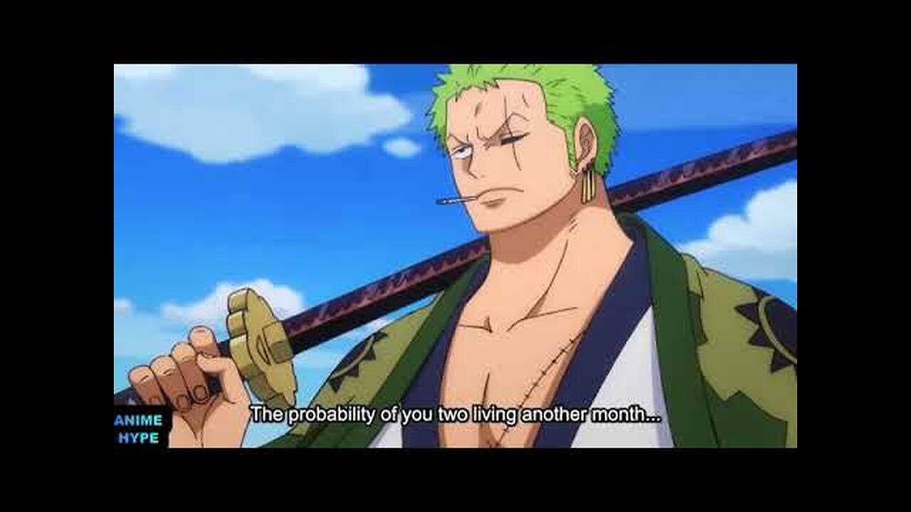 Zoro vs hawkins. .....why zoro can't open his other eye