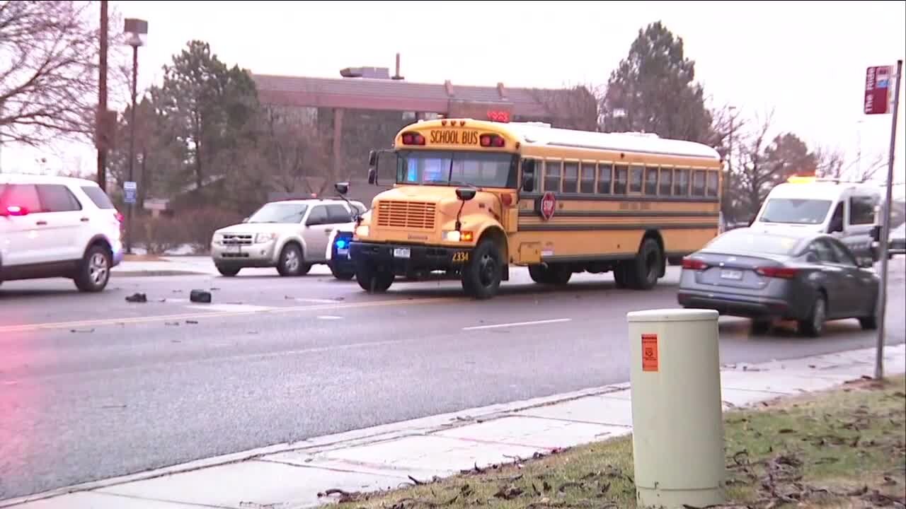 Pedestrian who was crossing the road mid-block hit by school bus, later died