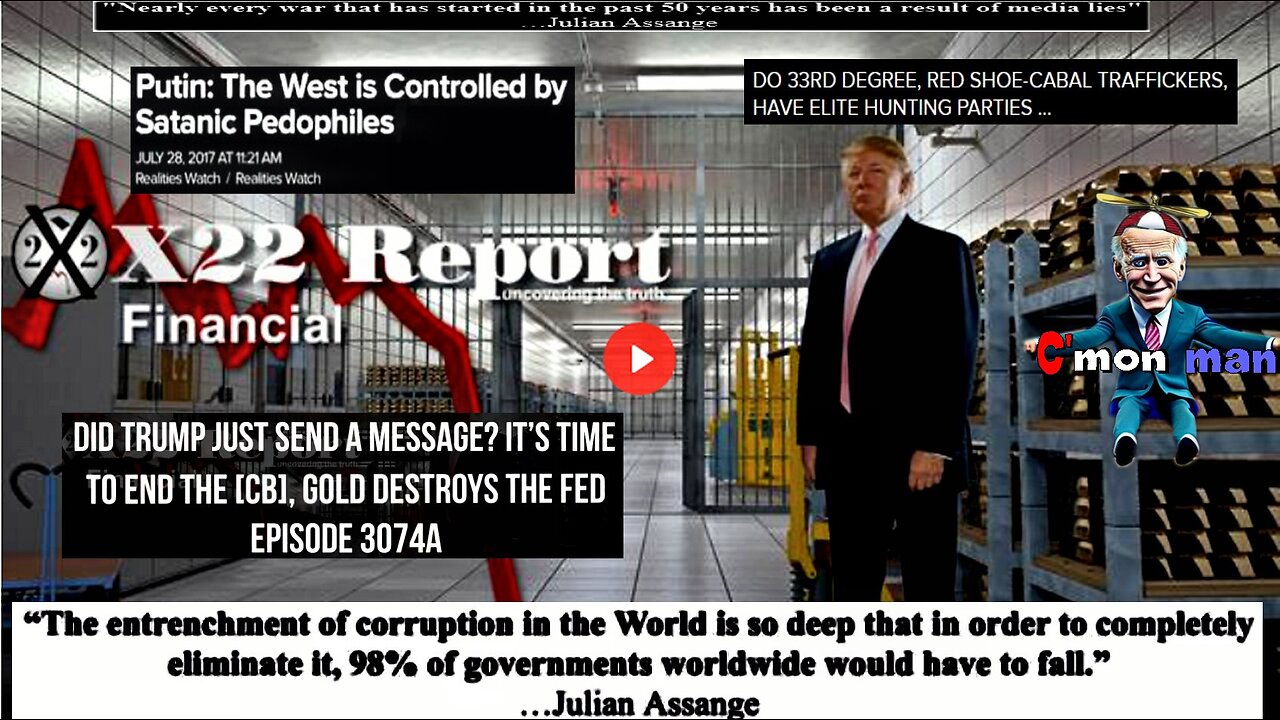 Ep. 3074a - Did Trump Just Send A Message? It’s Time To End The [CB], Gold Destroys The Fed