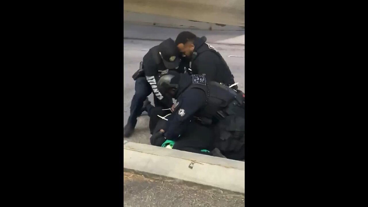 Antifa members in Atlanta being arrested for rioting while crying like babies