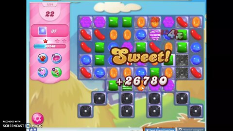 Candy Crush Level 1894 Audio Talkthrough, 3 Stars 0 Boosters