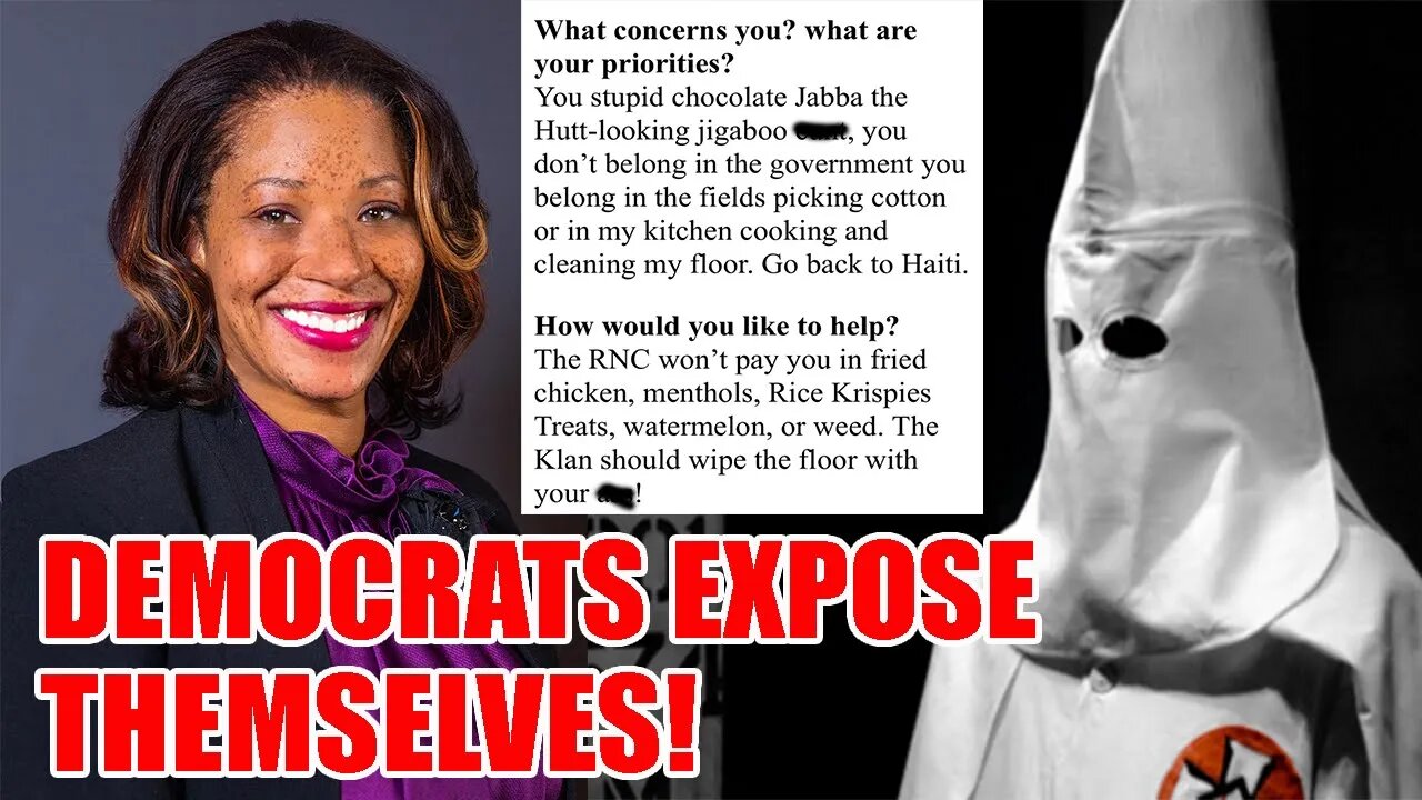 Democrats put on Klan hoods and send Mesha Mainor the most RACIST emails for becoming a Republican!