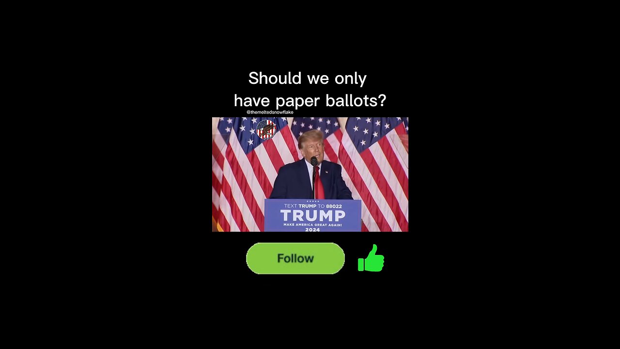 Should we only have paper ballots?
