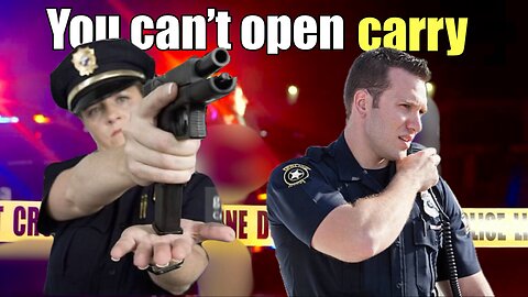 Recording my voice is a CRIME// You cannot open carry!! This is for officer SAFETY