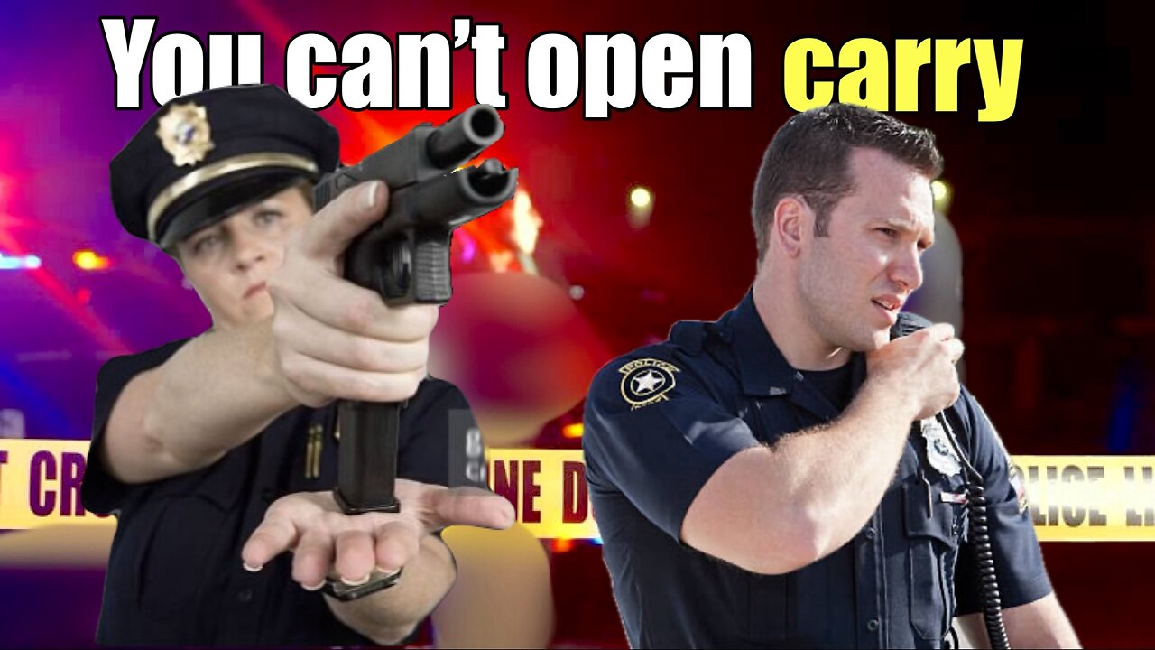 Recording my voice is a CRIME// You cannot open carry!! This is for officer SAFETY