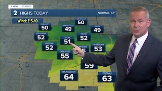 Monday noon weather