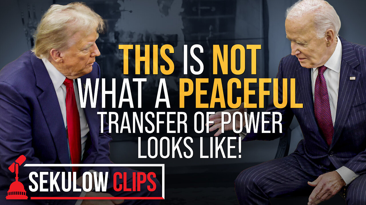 THIS is NOT a PEACEFUL Transfer of Power!