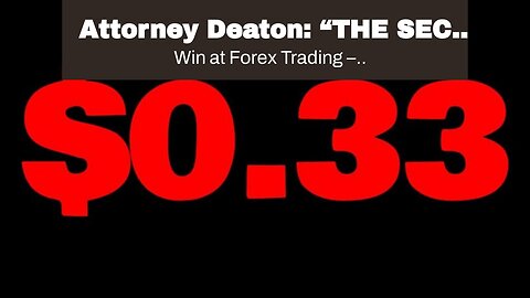 Attorney Deaton: “THE SEC STRIKES AGAIN VS. CRYPTO”