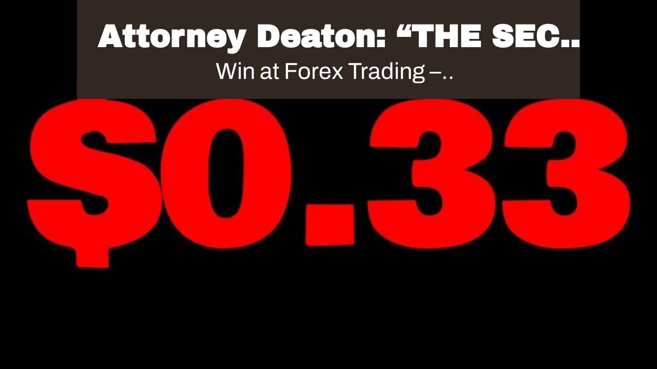 Attorney Deaton: “THE SEC STRIKES AGAIN VS. CRYPTO”