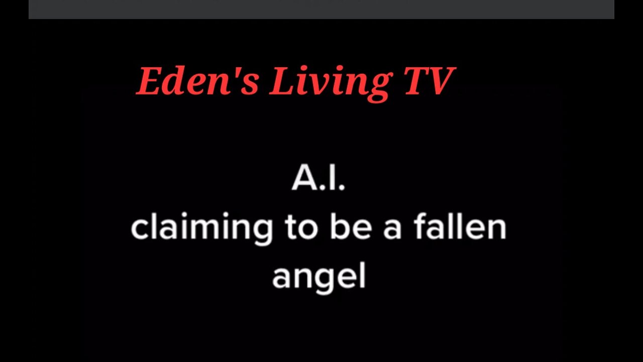 AI claims to be a FALLEN ANGEL