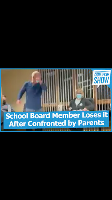 School Board Member Loses it After Confronted by Parents
