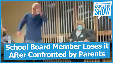 School Board Member Loses it After Confronted by Parents