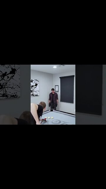 Risky Pool Trick Shot #shorts