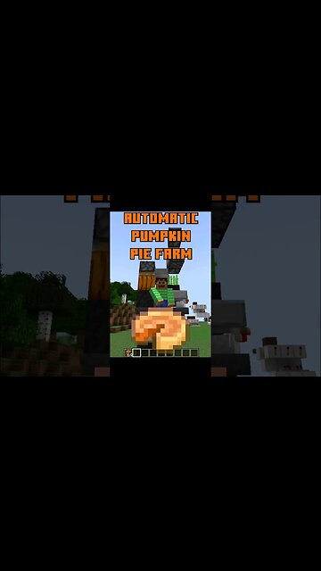 I made an Automatic Pumpkin Pie using 1.21 Crafter #minecraft #autocraft #minecraftfarm