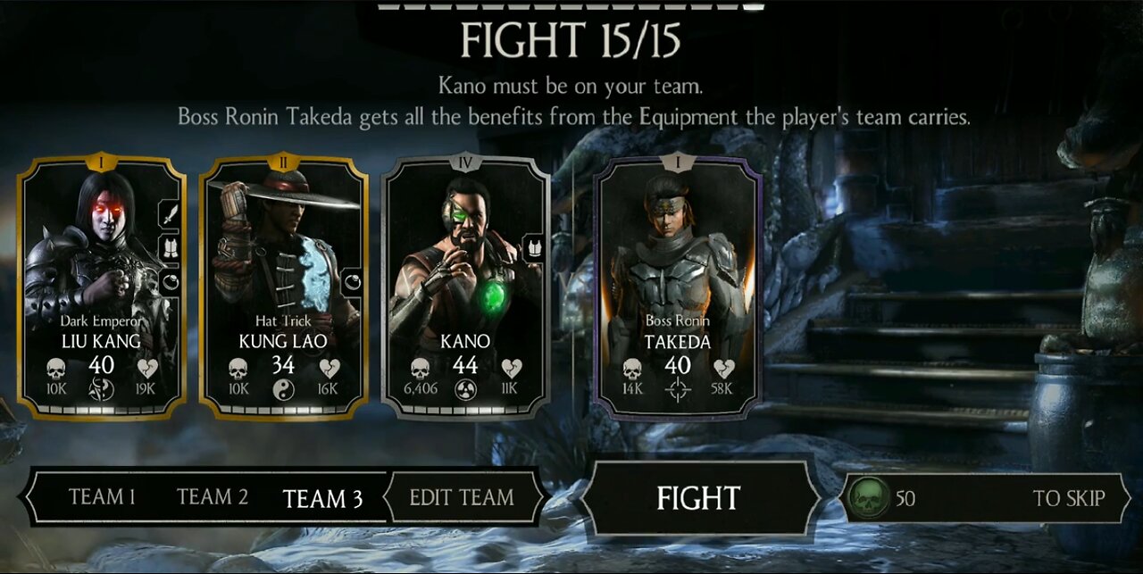 MORTAL KOMBAT X CHALLENGE WARS BOSS RONIN TAKEDA