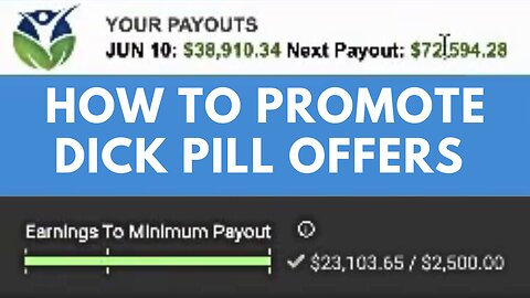 How To Promote Dick Pill Offers (Complete Method Case Study)