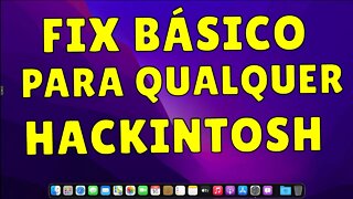 TODO HACKINTOSHER DEVE FAZER ESSE FIX NO SEU HACKINTOSH!!! CONFERE A DICA!!!!