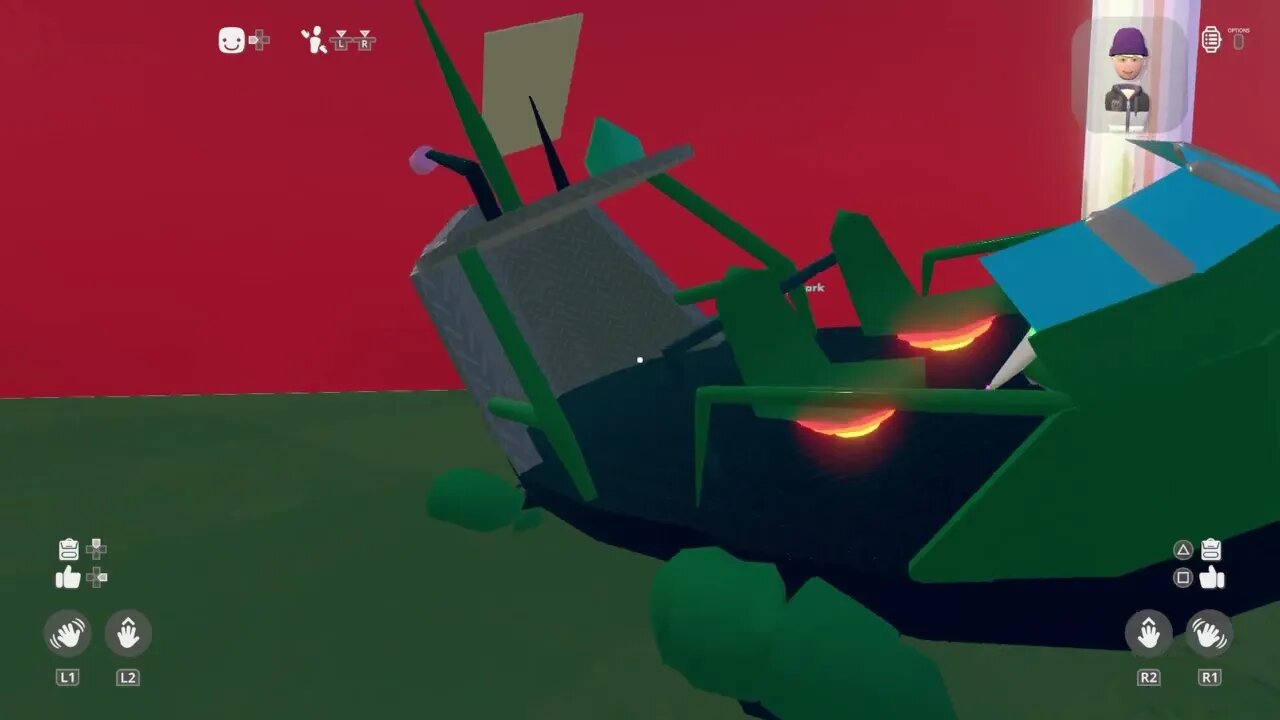 playing weird games in rec room with Max