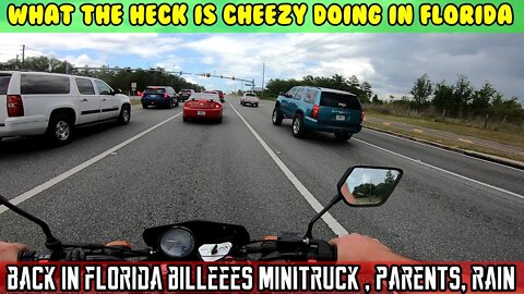 (S1 E21) Ride to Billees to see his Minitruck, then my parents. RAIN! Vitacci Bashan Raven 250