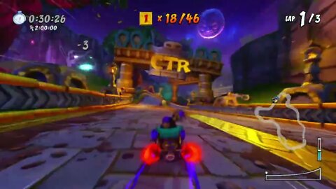 Tiny Temple Platinum Relic Race Gameplay - Crash Team Racing Nitro-Fueled (Nintendo Switch)