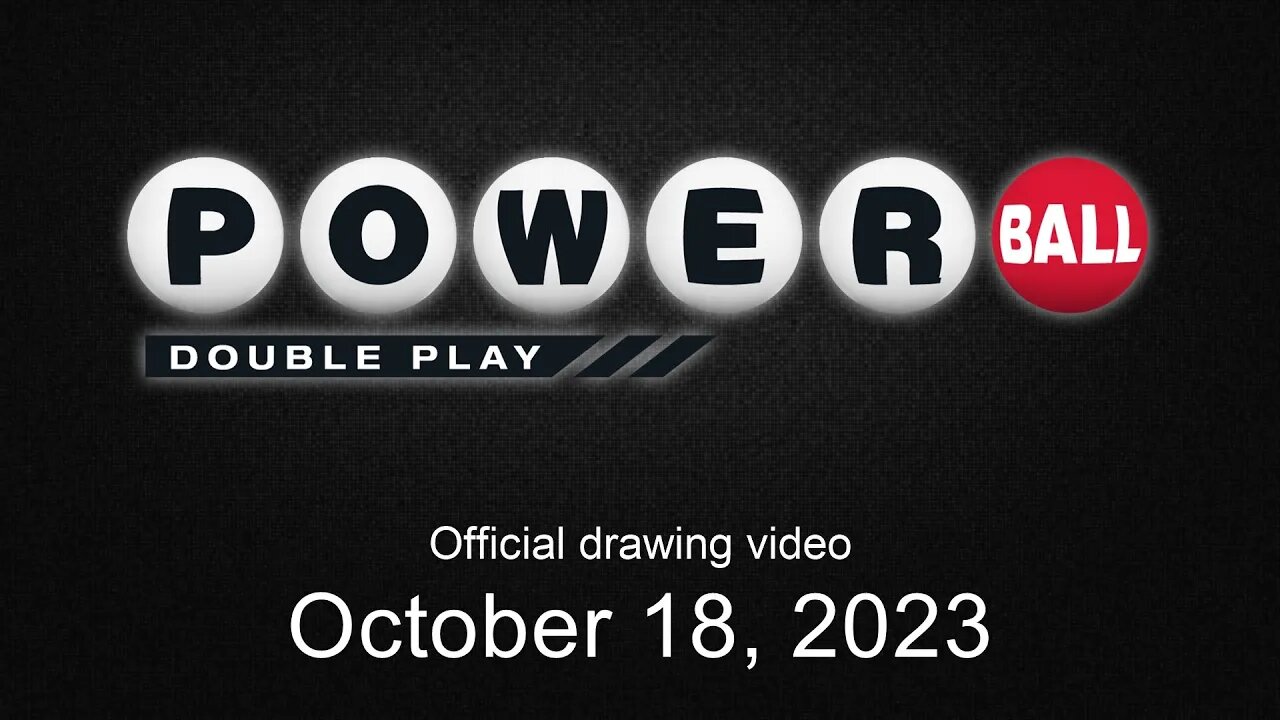 Powerball Double Play drawing for October 18, 2023