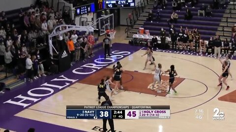 Navy back home after beating the buzzer in conference tournament