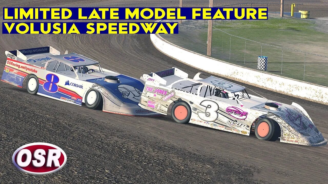 iRacing Limited Late Model Race - Volusia Speedway - iRacing Dirt #dirtracing #iracingdirt