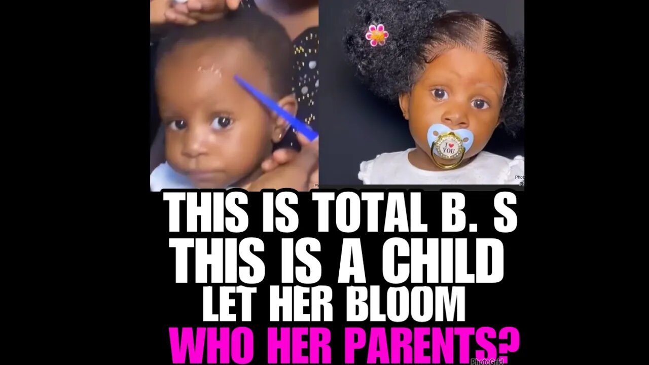 CHILD ABUSE! Who are her parents, let this child bloom and grow!