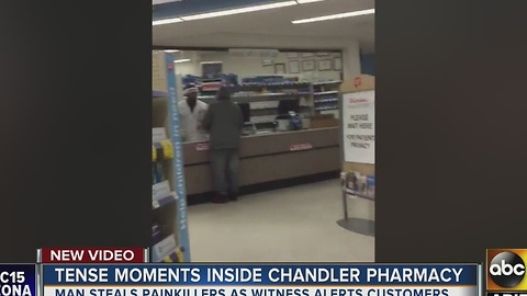 Man tries to rob pharmacy of painkillers