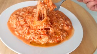 Risotto with pizza flavor! A dish that will make you dream !!!