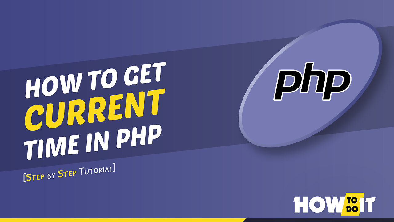 How to get current time in php