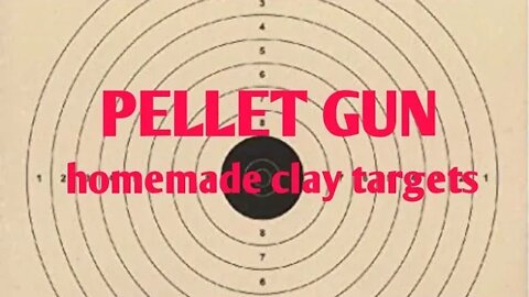 Pellet gun homemade clay targets